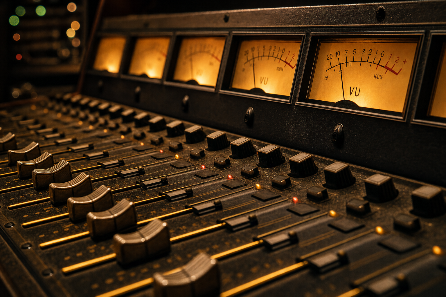 Console analogica della regia