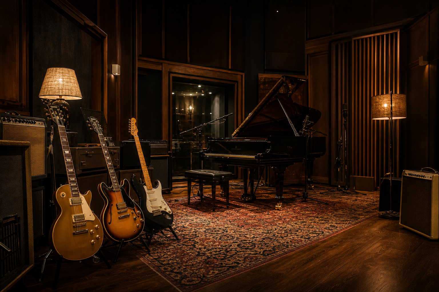 Live room con strumenti